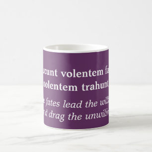 Ducunt volentem fatanolentem trahunt kaffeetasse