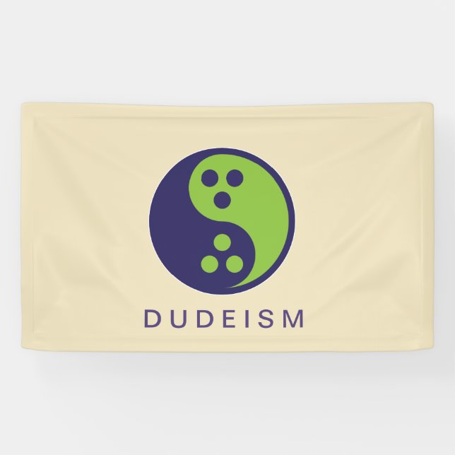Dudeismus-Fahne Banner (Horizontal)