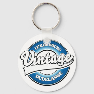 Dudelange Luxemburg Vintage Style Logo Schlüsselanhänger