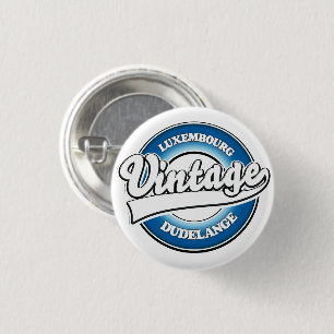 Dudelange luxemburgisches Logo im Vintagen Stil Button