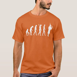 Dudelsack Evolution Dudelsackpfeifen Schottischer T-Shirt