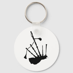 Dudelsack Silhouette Schlüsselanhänger