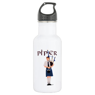 Dudelsackpfeifer - Blauer Kilt Trinkflasche