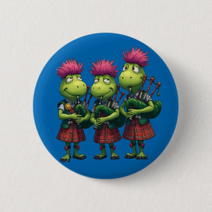 Dudelsackspieler für Burns-Supper schottisch Button