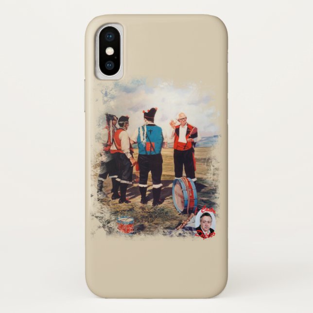 Dudelsackspieler/Gaiteiros/Pipers Case-Mate iPhone Hülle (Rückseite)