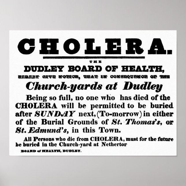 Dudley Board of Health Poster (Vorne)