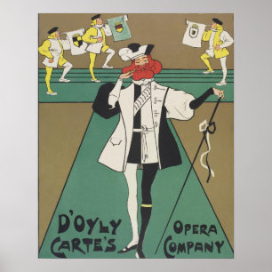 Dudley Hardy ~ Seine Majestät ~ D'oyly Carte's Poster