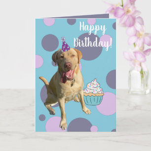 Dudley Labrador Birthday Karte