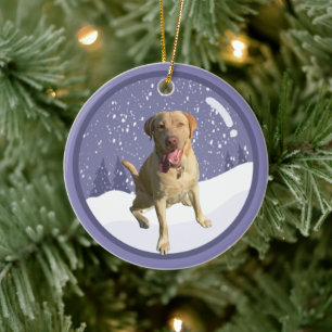 Dudley Labrador Keramik Ornament