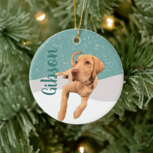 Dudley Labrador Weihnachten Keramik Ornament