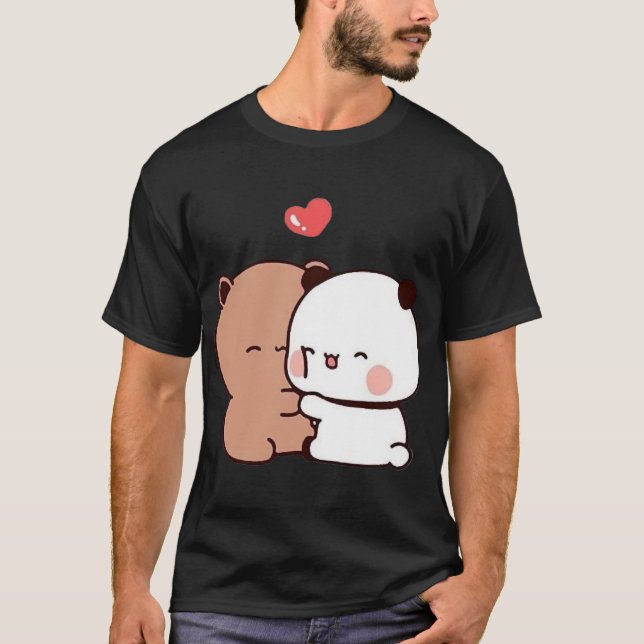 DuDuBear und BuBu Panda ein besonderer Moment ❤️ A T-Shirt (Vorderseite)