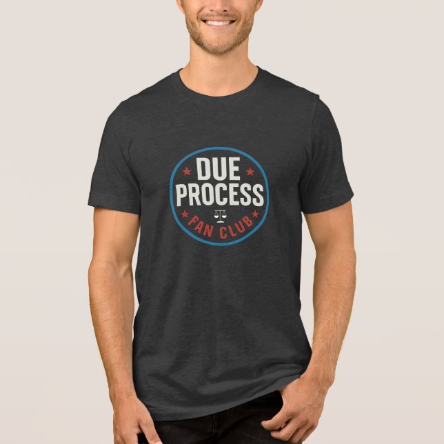 Due Process Fan Club – Abolish ICE Proteste Tri-Blend Shirt (Vorderseite)