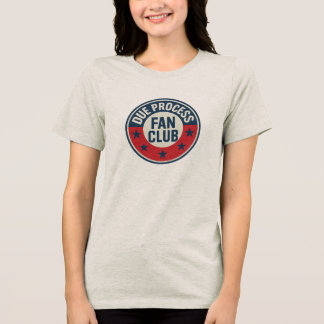 Due Process Fan Club – Anti ICE Vintage Abzeichen Tri-Blend Shirt