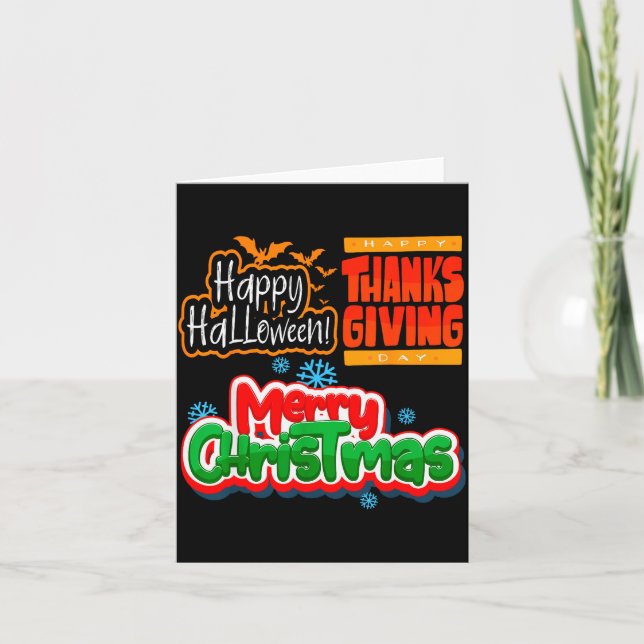 Due To Inflation This Is My Halloween Thanksgiving Karte (Vorderseite)