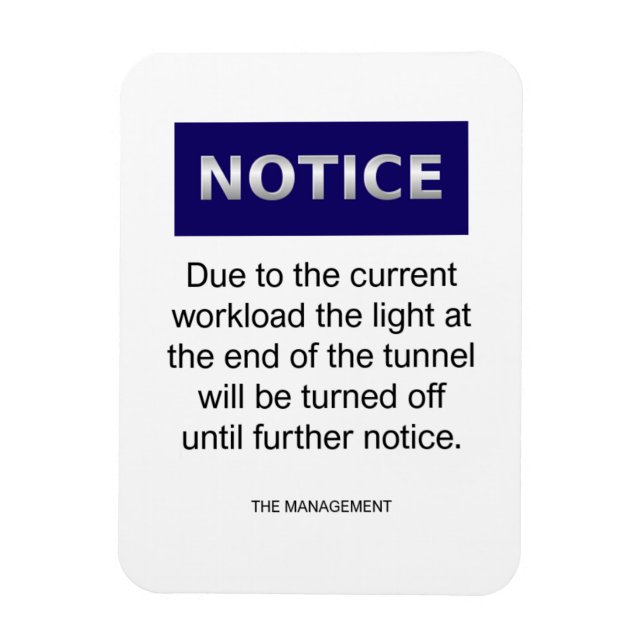 Due to the current workload notice funny magnet (Vertikal)