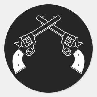 Duel Pistols Runder Aufkleber