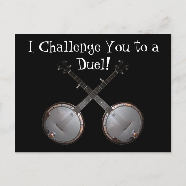 Dueling Banjos Postkarte (Vorderseite)