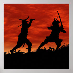 Dueling Samurai Poster