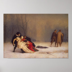 Duell nach einem Kostümball Poster