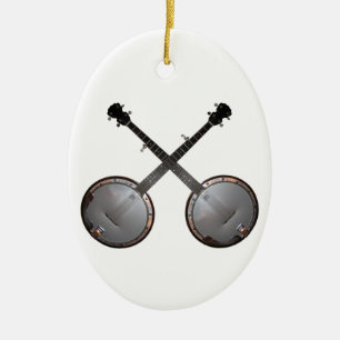 Duellbanjos Chistmas Jahr Templat Verzierung Keramik Ornament