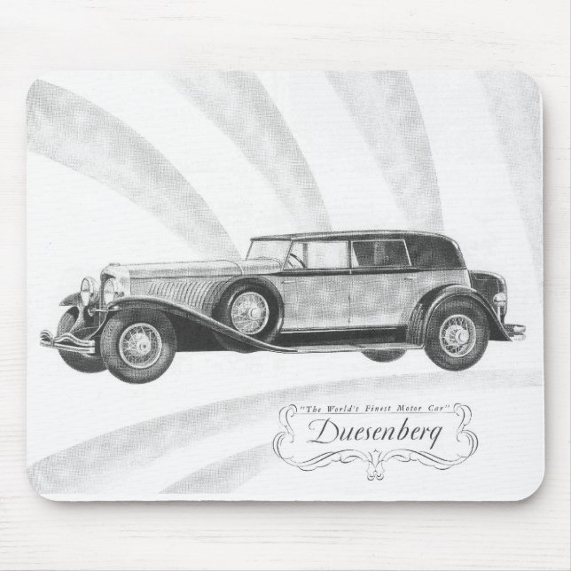 Duesenberg Automobil Mousepad (Vorne)