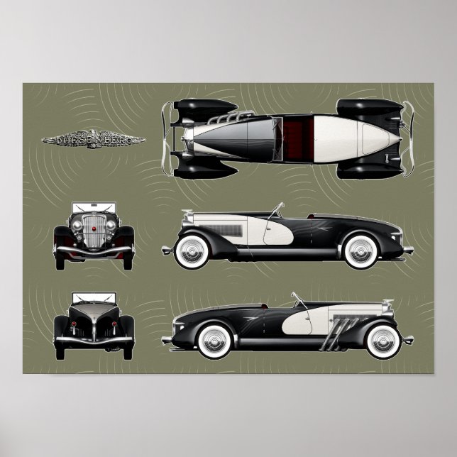 Duesenberg Speedster Poster (Vorne)