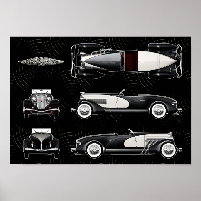 Duesenberg Speedster Poster (Vorne)