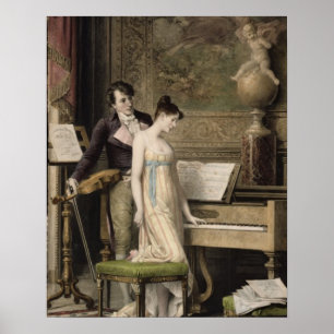 Duet (Mezzotint) Poster