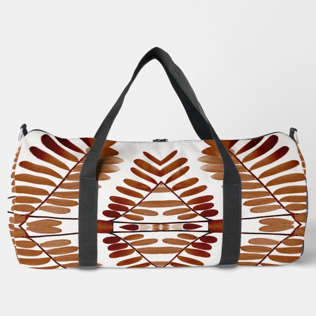 Duffel Bag, Ein braunes, klassisches Design Duffle Bag (Vorderseite)