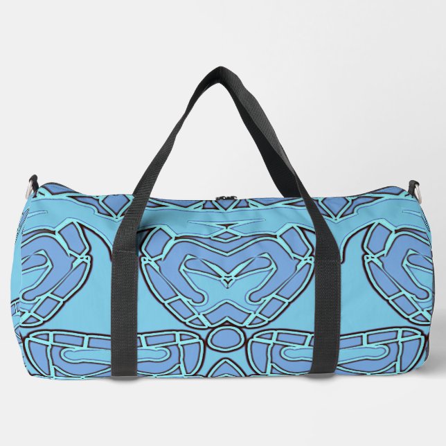 Duffel Bag, Ein klassisches Design in blauer Farbe Duffle Bag (Vorderseite)
