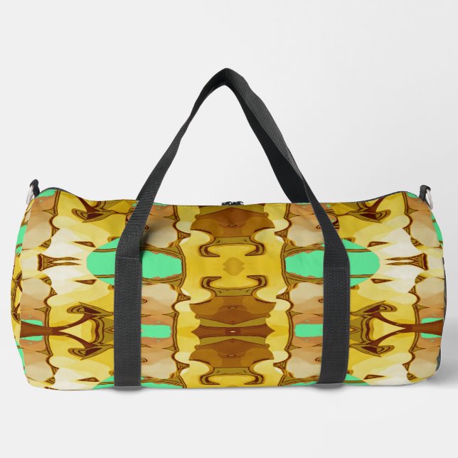 Duffel Bag, Ein modernes, vielfarbiges klassisches Duffle Bag (Vorderseite)