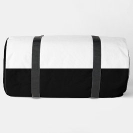Duffel-Taschen mit schwarzem und weißem Doppeltasc Duffle Bag