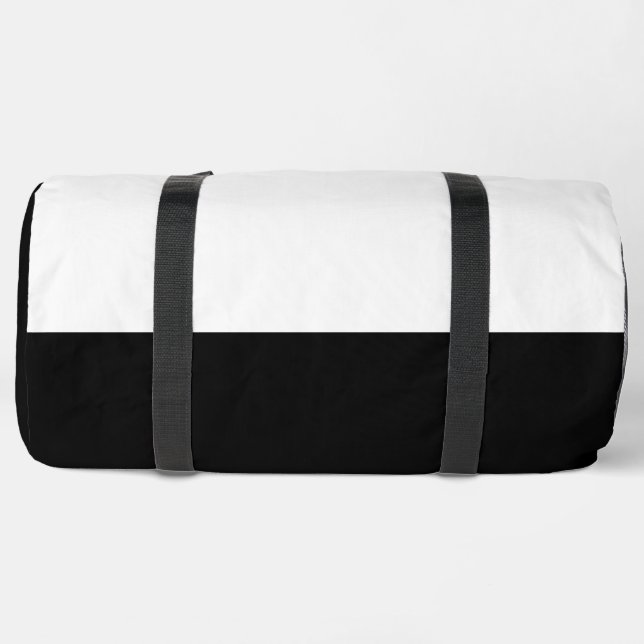Duffel-Taschen mit schwarzem und weißem Doppeltasc Duffle Bag (Unterseite)