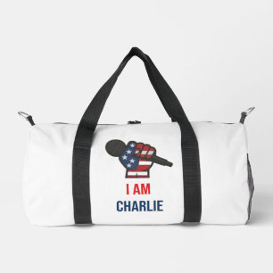Duffeltasche mit dem Satz "Ich bin Charlie" Duffle Bag