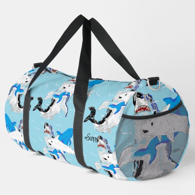 Duffle Bag :  Lions of the Sea . (Rechte Ecke)