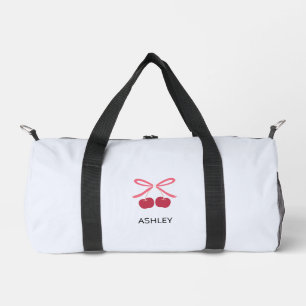 Duffle Bag Süße Kirsch-Schleife Hübsche Tasche