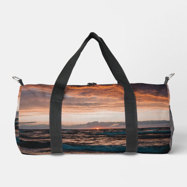 Duffle bag with ocean beach waves image (Vorderseite)