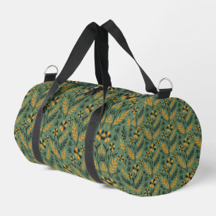 Duffle im Vintage-Stil mit blauem botanischem Must Bag