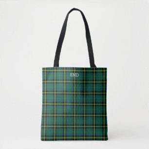 Duffy Clan Tartan Green Kariertes Monogramm