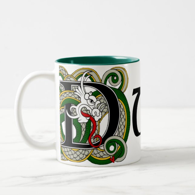 Duffy keltische Drache-Tasse Zweifarbige Tasse (Links)