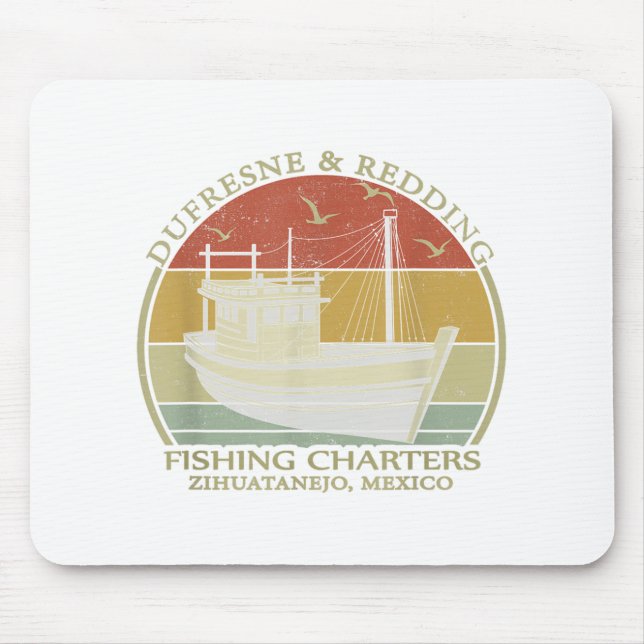 Dufresne And Redding Angelboot-Charters - Vintage  Mousepad (Vorne)