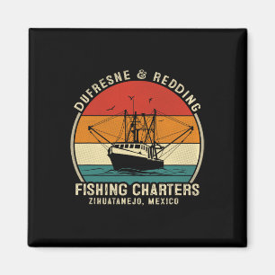 Dufresne And Redding Fishing Charters - Vintage Bo Magnet