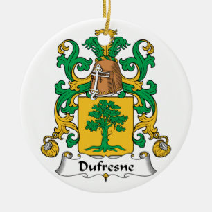 Dufresne Familienwappen Keramik Ornament