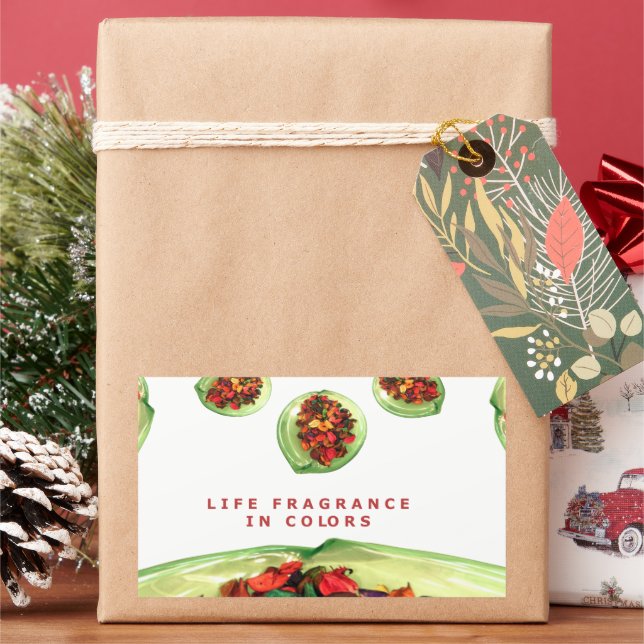 Duft des Lebens: Potpourri Inspiration Rechteckiger Aufkleber (Feiertag)