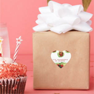 Duft des Lebens: Potpourri Inspirierende Botschaft Herz-Aufkleber