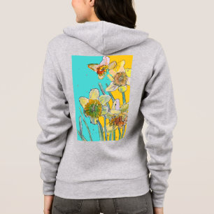 Duftblumen Wasserfarben Blume Art Pattern Hood Hoodie