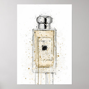 Duftflasche 'Pale Gold' als Weihnachtsgeschenk Poster