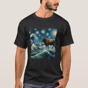 Dugong Sternennacht Seekuh T-Shirt
