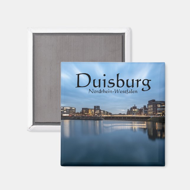 Duisburg Deutschland Magnet (Vorderseite/Rückseite)