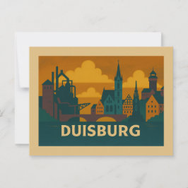 Duisburg Deutschland Städtische Kunst Postkarte